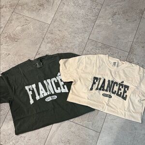 Comfort colors Fiancé(e) t shirts SOLD TOGETHER